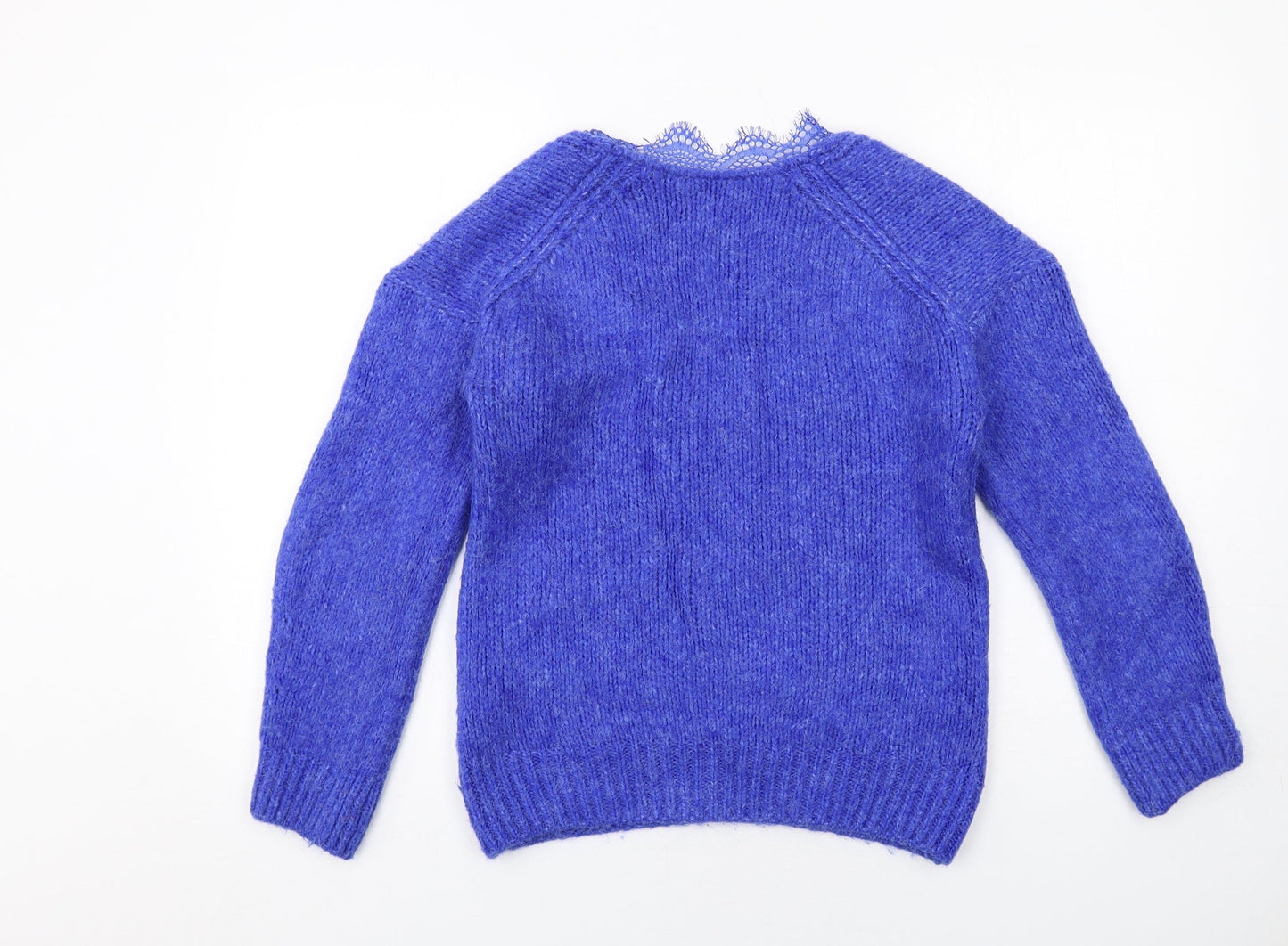 Womens UK Size S Zara Blue Pullover Jumper