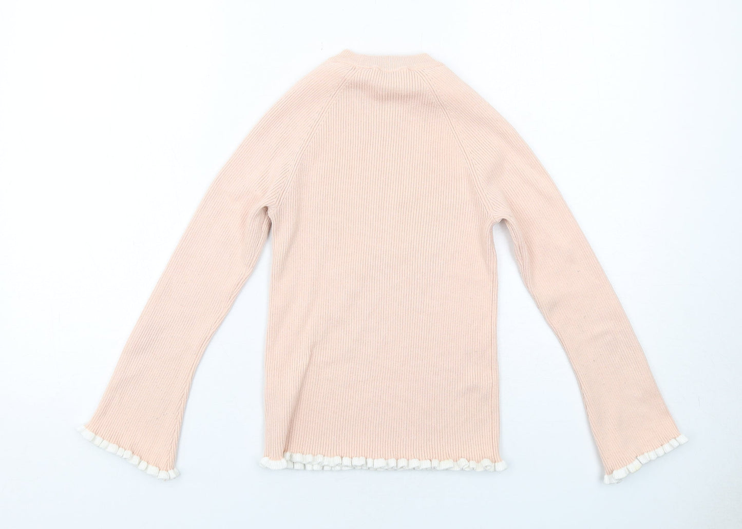 Jack Wills Womens Pink Round Neck Polyester Pullover Jumper Size 6