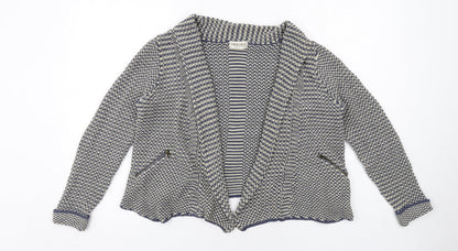 Womens UK Size 14 Indigo Blue Cardigan Jumper