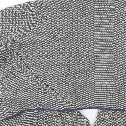 Womens UK Size 14 Indigo Blue Cardigan Jumper