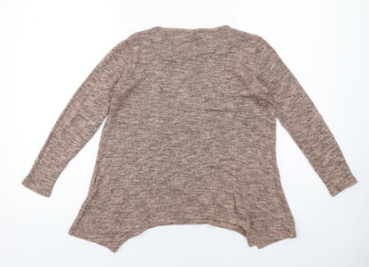 Womens UK Size 10 New Look Beige Basic Blouse