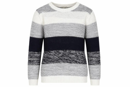 Forever 21 Womens Multicoloured Round Neck Striped Cotton Pullover Jumper Size S