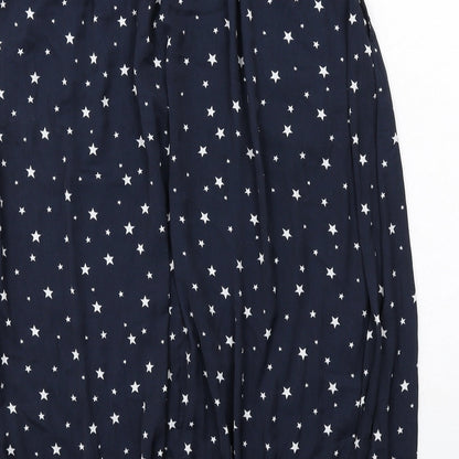 Hush Womens Blue Geometric Polyester Swing Skirt Size 12 - Star pattern
