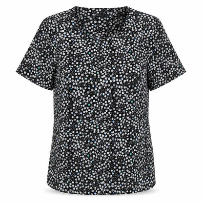 Womens UK Size 12 Vortex Black Basic Blouse