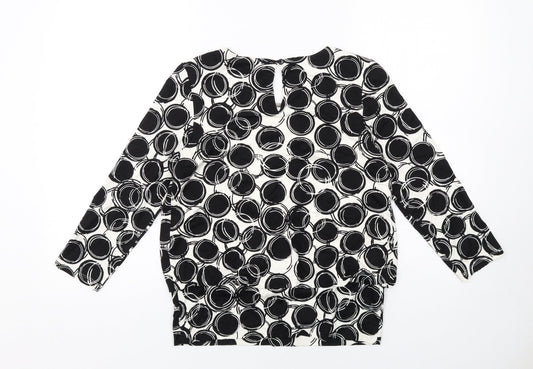Womens UK Size 10 Roman Black Basic Blouse