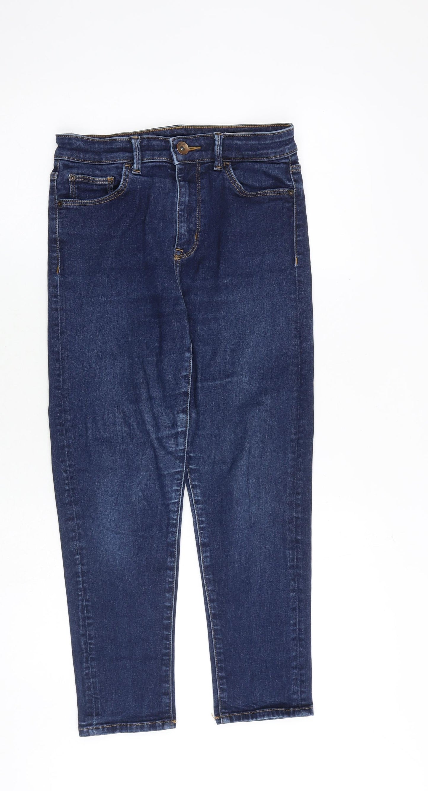 Womens UK Size 10 Marks and Spencer Regular Fit Skinny Blue Jeans