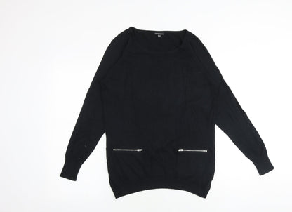 Womens UK Size 8 Warehouse Black Pullover Jumper