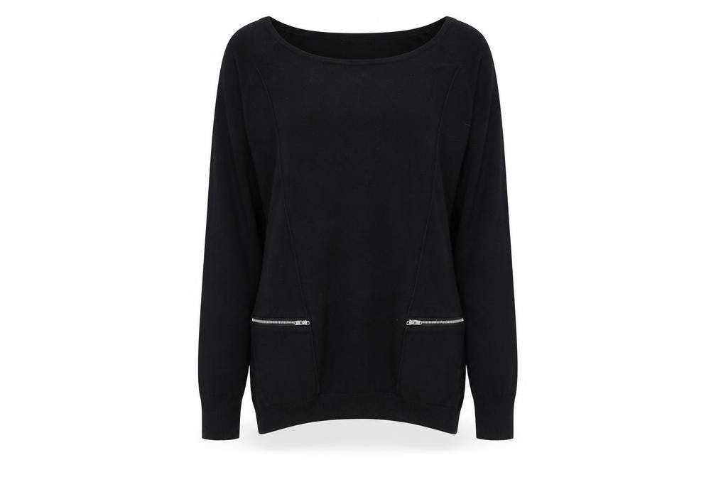 Womens UK Size 8 Warehouse Black Pullover Jumper