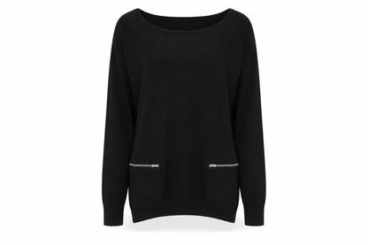 Womens UK Size 8 Warehouse Black Pullover Jumper