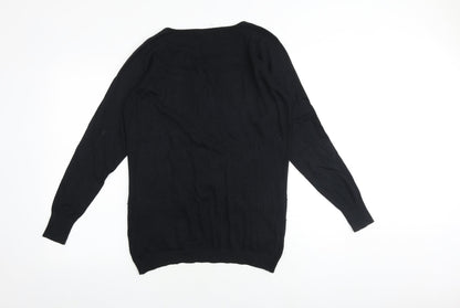 Womens UK Size 8 Warehouse Black Pullover Jumper