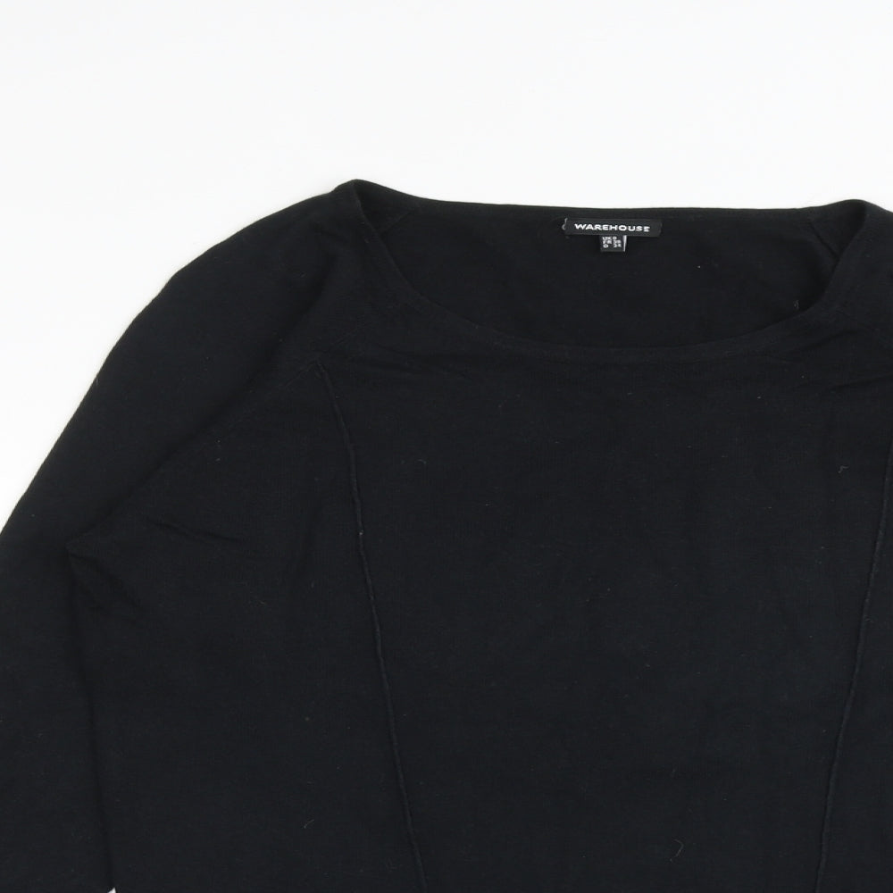 Womens UK Size 8 Warehouse Black Pullover Jumper