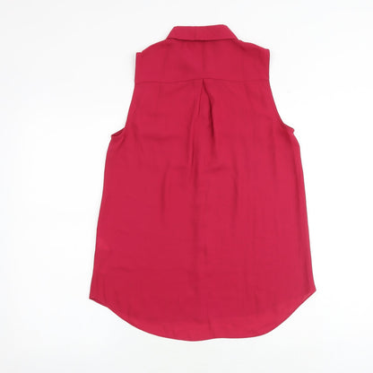 Womens UK Size 10 New Look Pink Basic Tank