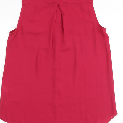 Womens UK Size 10 New Look Pink Basic Tank