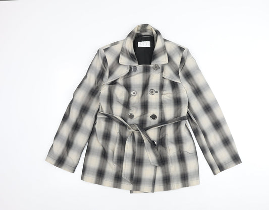 Precis Womens Multicoloured Plaid Jacket Size 10 Button