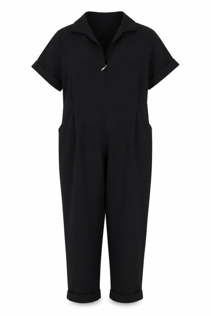 Womens UK Size XS Zara One-Piece Black Jumpsuit