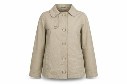 SEVENHILL Womens Beige Jacket Size L Button