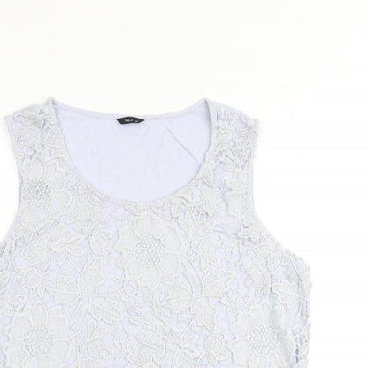 Womens UK Size 20 M&Co Blue Basic Tank