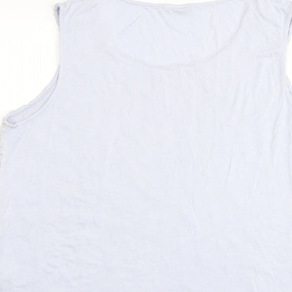 Womens UK Size 20 M&Co Blue Basic Tank