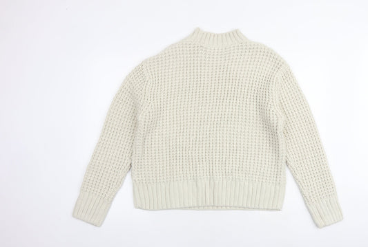 Womens UK Size M Marks and Spencer Beige Pullover Jumper