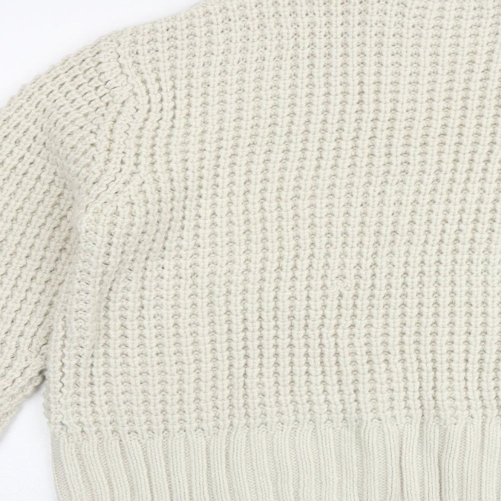 Womens UK Size M Marks and Spencer Beige Pullover Jumper