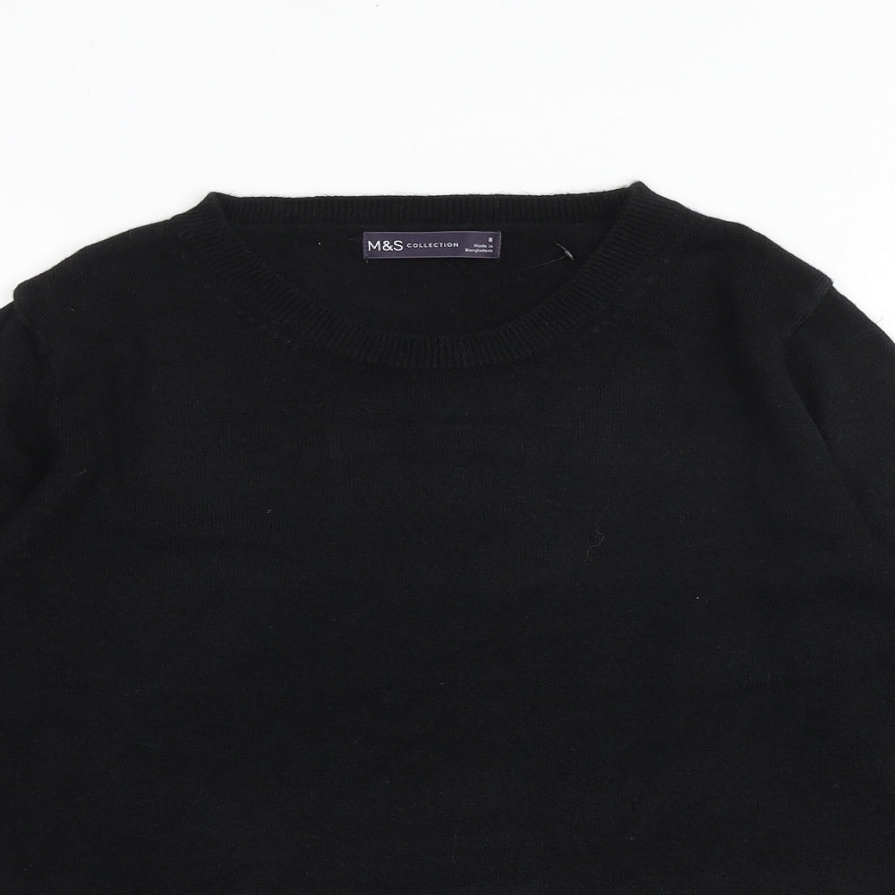 Womens UK Size 8 Marks and Spencer Black Pullover Jumper