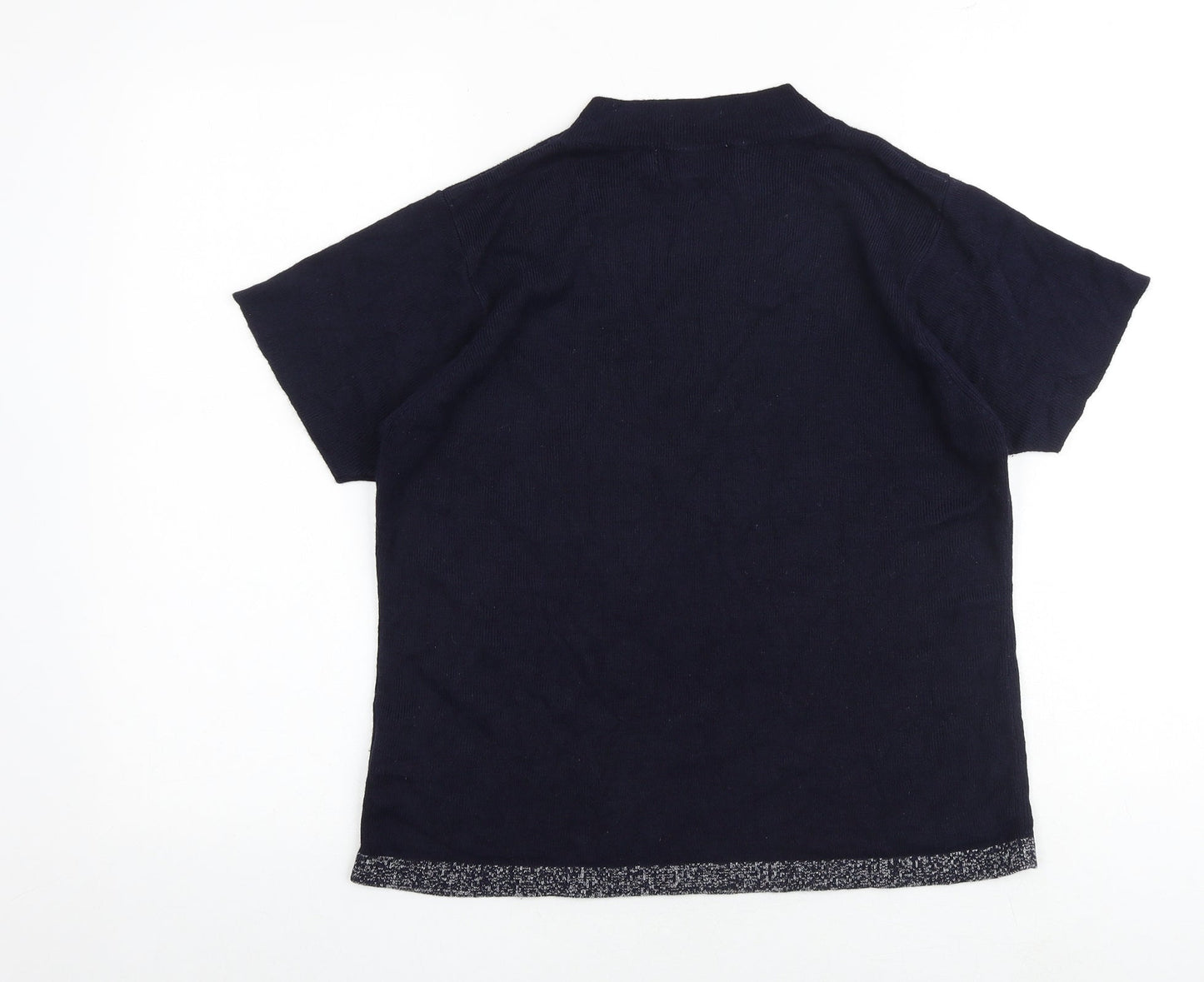 Womens UK Size 14 EWM Blue Pullover Jumper