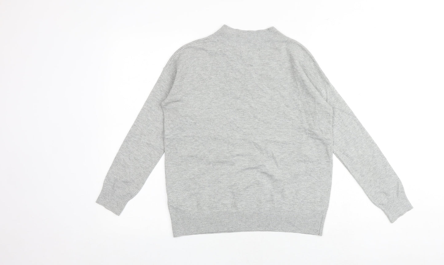 Womens UK Size XS Marks and Spencer Grey Pullover Jumper
