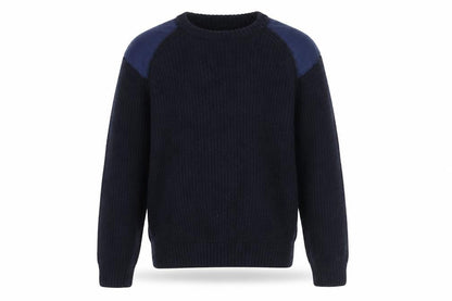 John Partidge Boys Blue Round Neck Wool Pullover Jumper Size M Pullover