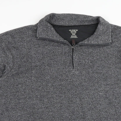 Hudson River Mens Grey Cotton Pullover Sweatshirt Size M