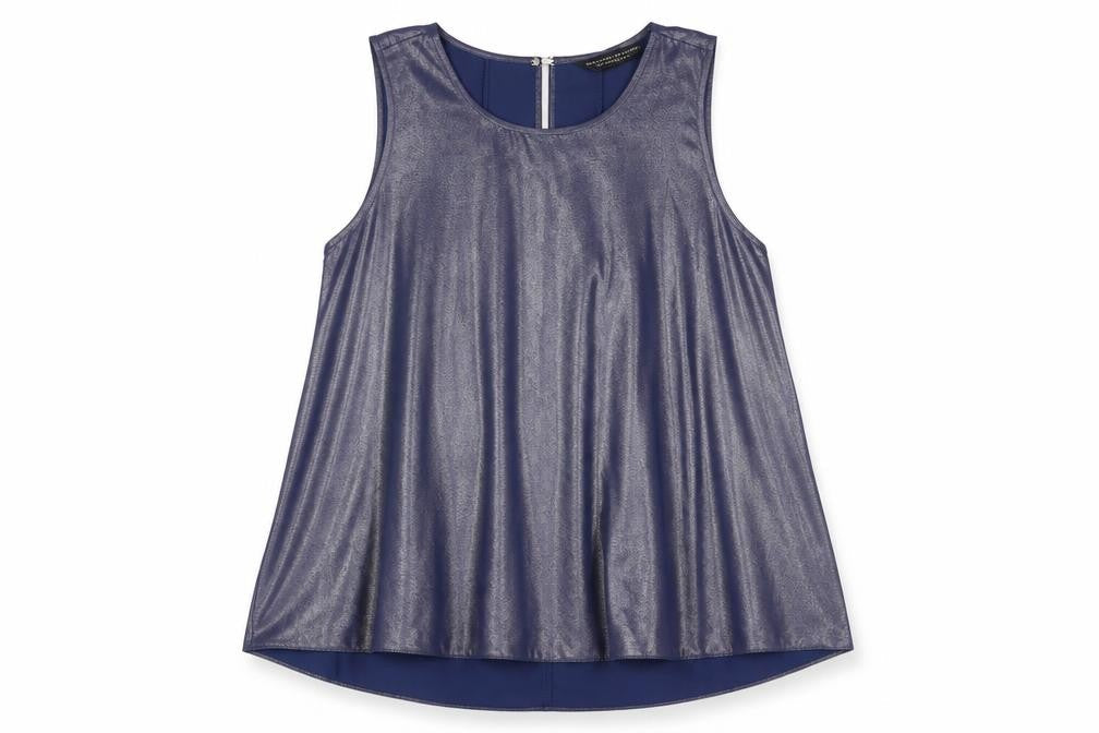 Womens UK Size 12 Dorothy Perkins Blue Basic Tank