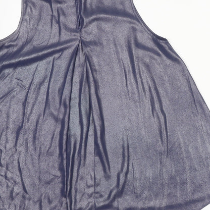 Womens UK Size 12 Dorothy Perkins Blue Basic Tank