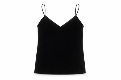 Womens UK Size S Pull&Bear Black Basic Tank
