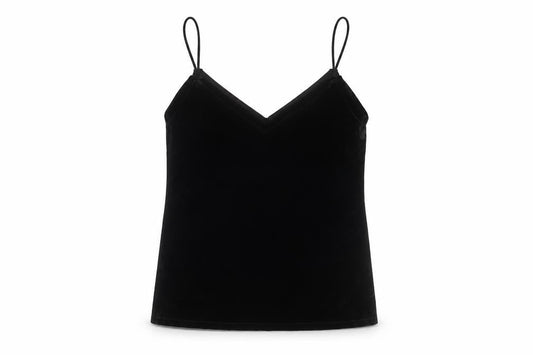 Womens UK Size S Pull&Bear Black Basic Tank