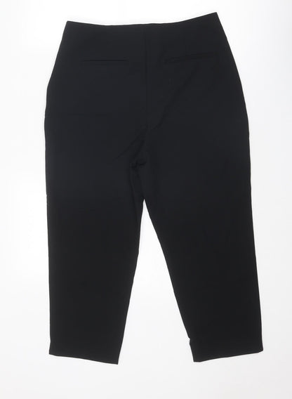 Womens UK Size 14 Miss Selfridge Regular Fit  Black Trousers