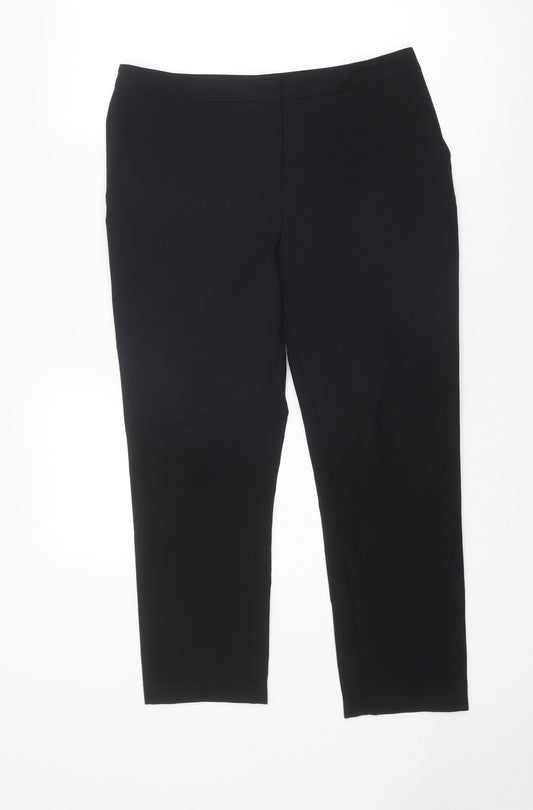 Womens UK Size 12 ASOS Regular Fit  Black Trousers