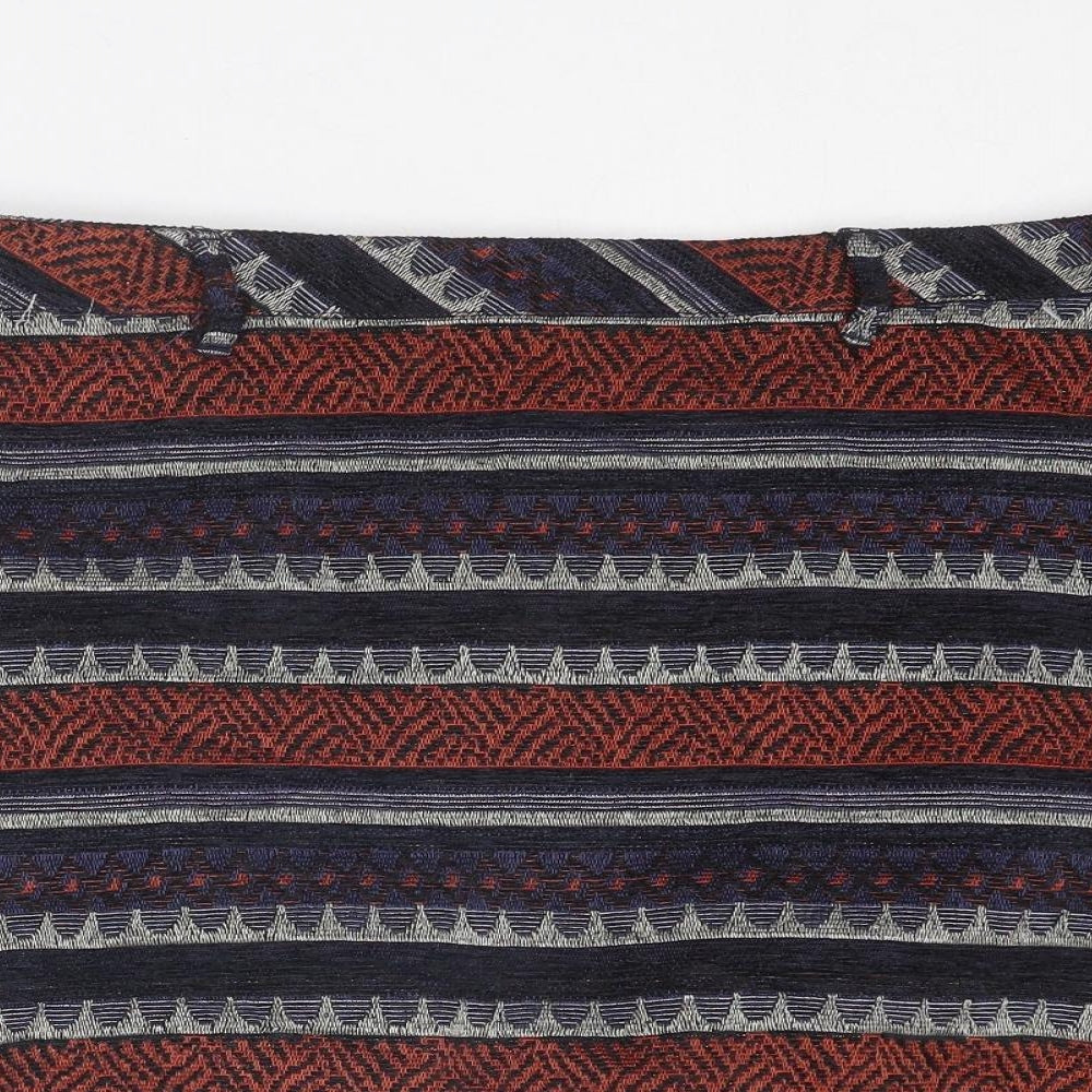 Indigo Womens Multicoloured Geometric Polyester A-Line Skirt Size 20 Zip