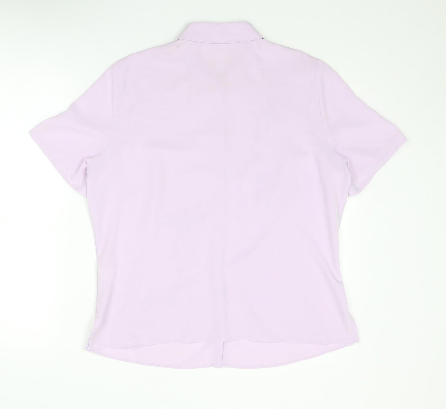 Womens UK Size 16 Marks and Spencer Purple Basic Button-Up