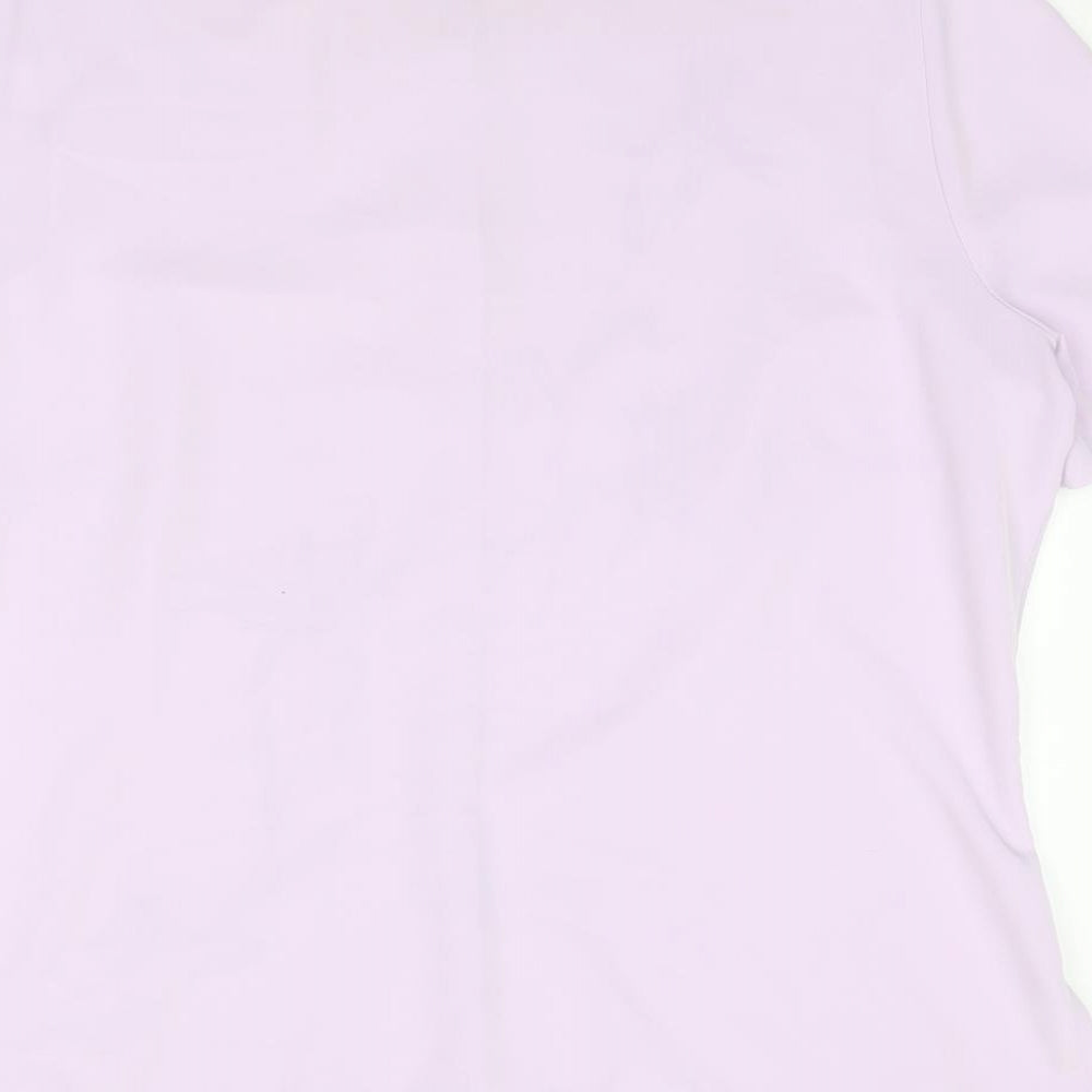 Womens UK Size 16 Marks and Spencer Purple Basic Button-Up