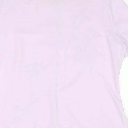 Womens UK Size 16 Marks and Spencer Purple Basic Button-Up