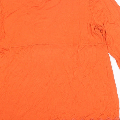 Womens UK Size M Wallis Orange Tunic Blouse