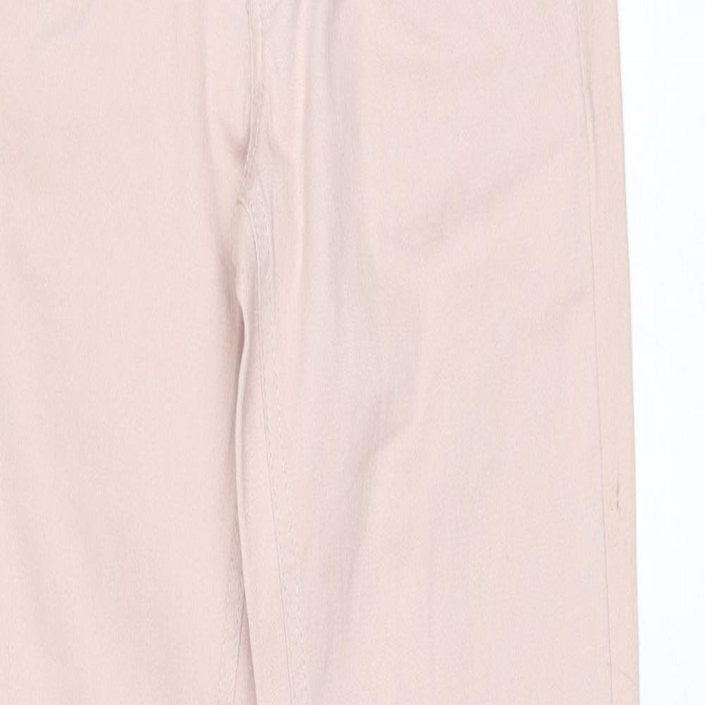 Womens UK Size S Terranova Regular Fit Skinny Pink Jeans