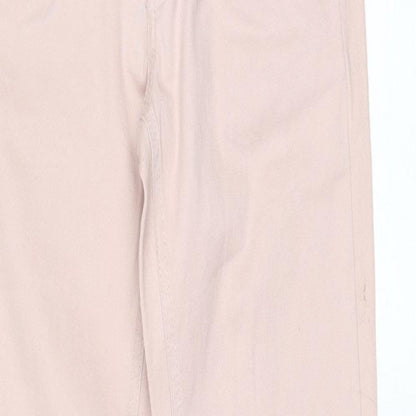 Womens UK Size S Terranova Regular Fit Skinny Pink Jeans