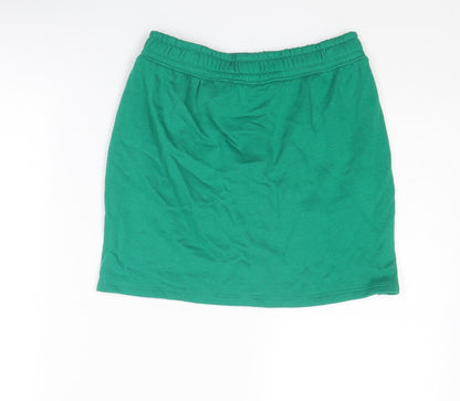 Divided by H&M Womens Green Cotton A-Line Skirt Size XS - California