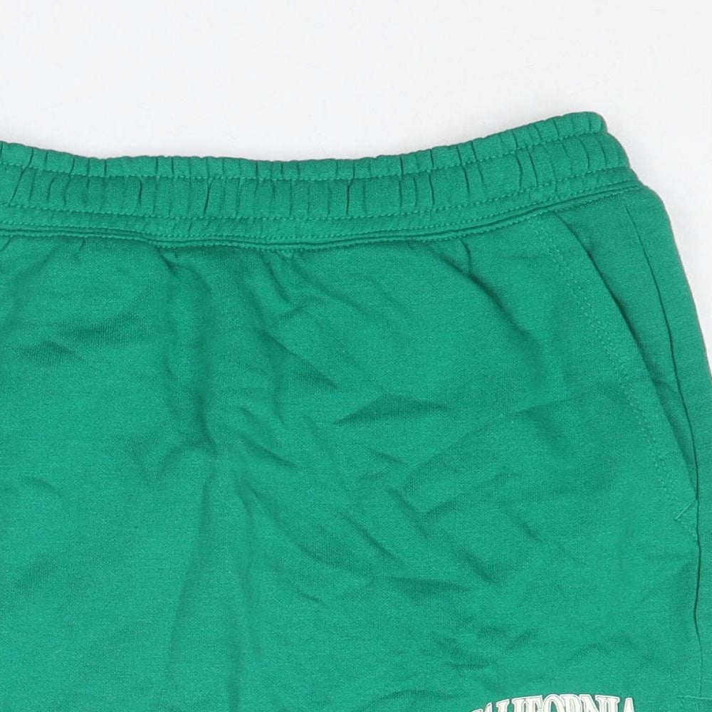 Divided by H&M Womens Green Cotton A-Line Skirt Size XS - California