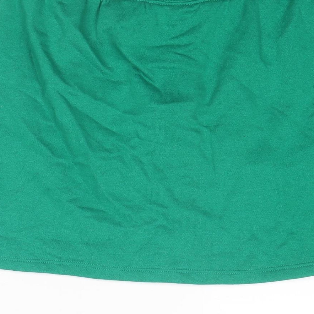 Divided by H&M Womens Green Cotton A-Line Skirt Size XS - California