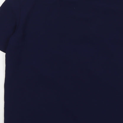 Womens UK Size 8 Selected Femme Blue Basic T-Shirt