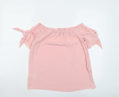 Womens UK Size 8 Dorothy Perkins Pink Basic Blouse