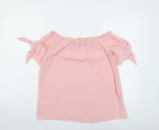 Womens UK Size 8 Dorothy Perkins Pink Basic Blouse