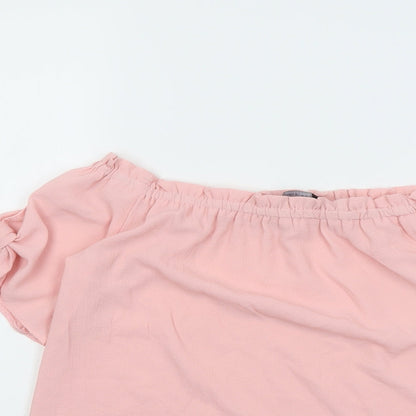 Womens UK Size 8 Dorothy Perkins Pink Basic Blouse