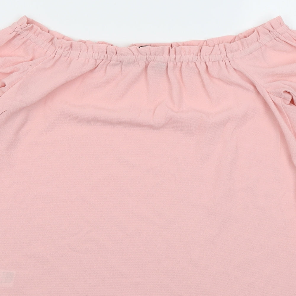 Womens UK Size 8 Dorothy Perkins Pink Basic Blouse
